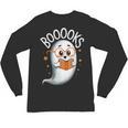 Cute Ghost Book Reading Halloween Teacher Unisex Long Sleeve T-Shirt, trending gift Cute Ghost Book Reading Halloween Teacher Unisex Long Sleeve T-Shirt, trending gift
