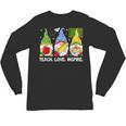 Cute Gnomes Teach Love And Inspire Back To School Teacher Unisex Long Sleeve T-Shirt, trending gift