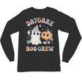 Daycare Boo Crew Groovy Halloween Floral Ghost Kid Teacher Unisex Long Sleeve T-Shirt, trending gift Daycare Boo Crew Groovy Halloween Floral Ghost Kid Teacher Unisex Long Sleeve T-Shirt, trending gift