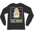 All Done Sign Language Ghost Speech Pathology Teacher Unisex Long Sleeve T-Shirt, trending gift All Done Sign Language Ghost Speech Pathology Teacher Unisex Long Sleeve T-Shirt, trending gift