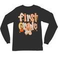 First Grade Fall Floral Coquette Bow Teachers Students Unisex Long Sleeve T-Shirt, trending gift First Grade Fall Floral Coquette Bow Teachers Students Unisex Long Sleeve T-Shirt, trending gift