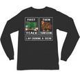 First Teach Then Thanksgiving I'm Earning A Break Teacher Unisex Long Sleeve T-Shirt, trending gift