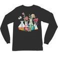 Floral Beakers Chemistry Lab Teacher Unisex Long Sleeve T-Shirt, trending gift