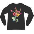 Flower American Sign Language ASL Teacher Teaching Deaf Unisex Long Sleeve T-Shirt, trending gift Flower American Sign Language ASL Teacher Teaching Deaf Unisex Long Sleeve T-Shirt, trending gift