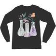 Flowers Test Tube Chemistry Student Science Teacher Women Unisex Long Sleeve T-Shirt, trending gift