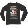 Front Office Teacher Admin Meaning School Secretary Unisex Long Sleeve T-Shirt, trending gift Front Office Teacher Admin Meaning School Secretary Unisex Long Sleeve T-Shirt, trending gift