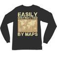 Geography Teacher Easily Distracted By Maps Unisex Long Sleeve T-Shirt, trending gift Geography Teacher Easily Distracted By Maps Unisex Long Sleeve T-Shirt, trending gift