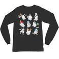 Halloween PE Teacher Ghost Playing Soccer Football Baseball Unisex Long Sleeve T-Shirt, trending gift