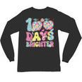 Happy 100th Day Of School 100 Days Brighter Teachers Kids Unisex Long Sleeve T-Shirt, trending gift Happy 100th Day Of School 100 Days Brighter Teachers Kids Unisex Long Sleeve T-Shirt, trending gift