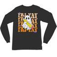 Happy Fri-Yay Friday Lovers Groovy Teacher Life Halloween Unisex Long Sleeve T-Shirt, trending gift