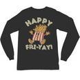 Happy Fri Yay Retro French Fries Friday Lovers Fun Teacher Unisex Long Sleeve T-Shirt, trending gift