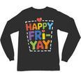 Happy Fri-Yay Teacher Life Weekend Pun Happy Friday Unisex Long Sleeve T-Shirt, trending gift Happy Fri-Yay Teacher Life Weekend Pun Happy Friday Unisex Long Sleeve T-Shirt, trending gift