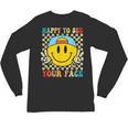 Happy To See Your Face Hippie Smile Back To School Teachers Unisex Long Sleeve T-Shirt, trending gift
