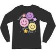 Happy To See Your Face Teacher Flower Back To School Unisex Long Sleeve T-Shirt, trending gift