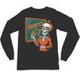 Haunted By 6-7 Six Seven 67 Math Teacher Halloween Skeleton Unisex Long Sleeve T-Shirt, trending gift