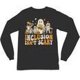 Inclusion Isn't Scary Mummy Boo Ghost Halloween SLP Teacher Unisex Long Sleeve T-Shirt, trending gift Inclusion Isn't Scary Mummy Boo Ghost Halloween SLP Teacher Unisex Long Sleeve T-Shirt, trending gift