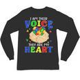 I Am Their Voice They Are My Heart Autism Awareness Teacher Unisex Long Sleeve T-Shirt, trending gift