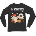 It's A Bootiful Day To Make Art Groovy Art Teacher Halloween Unisex Long Sleeve T-Shirt, trending gift