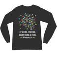 It's Fine I'm Fine Christmas Light Principal Teacher Xmas Men Women Unisex Long Sleeve T-Shirt, trending gift