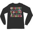 Jolliest Bunch Of Teachers This Side Of The Playground X-Mas Unisex Long Sleeve T-Shirt, trending gift Jolliest Bunch Of Teachers This Side Of The Playground X-Mas Unisex Long Sleeve T-Shirt, trending gift