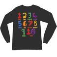 Learning Math Numbers Counting Back To School Teacher For Men Women Girls Kids Unisex Long Sleeve T-Shirt, trending gift