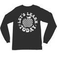 Let's Learn Today Checkered Apple Back To School Teacher Unisex Long Sleeve T-Shirt, trending gift