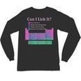 Can I Lick It Periodic Table Teacher Student Kids Unisex Long Sleeve T-Shirt, trending gift