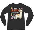 Llama Learning T Shirt Teachers Students Alpaca Lovers Unisex Long Sleeve T-Shirt, trending gift