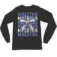 Maestra El Salvador Coquette Bow Hispanic Spanish Teacher Unisex Long Sleeve T-Shirt, trending gift Maestra El Salvador Coquette Bow Hispanic Spanish Teacher Unisex Long Sleeve T-Shirt, trending gift