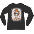 Messy Bun Spooky Teacher Bleached Halloween Teachers Unisex Long Sleeve T-Shirt, trending gift Messy Bun Spooky Teacher Bleached Halloween Teachers Unisex Long Sleeve T-Shirt, trending gift