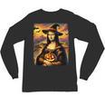 Mona Lisa Pumpkin Halloween Art Teacher Witchy Women Kids Unisex Long Sleeve T-Shirt, trending gift Mona Lisa Pumpkin Halloween Art Teacher Witchy Women Kids Unisex Long Sleeve T-Shirt, trending gift