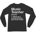 Music Teacher Definition Back To School First Day Unisex Long Sleeve T-Shirt, trending gift