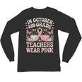 In October 2nd Grade Teachers Wear Pink Ribbon Breast Cancer Unisex Long Sleeve T-Shirt, trending gift In October 2nd Grade Teachers Wear Pink Ribbon Breast Cancer Unisex Long Sleeve T-Shirt, trending gift