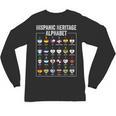 Hispanic Flags Alphabet Hearts Latin Heritage For Teacher Unisex Long Sleeve T-Shirt, trending gift Hispanic Flags Alphabet Hearts Latin Heritage For Teacher Unisex Long Sleeve T-Shirt, trending gift