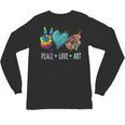 Peace Love Art Painting Palette Art Teacher Unisex Long Sleeve T-Shirt, trending gift Peace Love Art Painting Palette Art Teacher Unisex Long Sleeve T-Shirt, trending gift