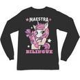 Pink Unicorn Spanish Teacher Regalos Para Bilingue Teacher Unisex Long Sleeve T-Shirt, trending gift Pink Unicorn Spanish Teacher Regalos Para Bilingue Teacher Unisex Long Sleeve T-Shirt, trending gift