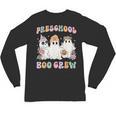 Preschool Boo Crew Groovy Halloween Floral Ghost Teacher Men Women Kids Unisex Long Sleeve T-Shirt, trending gift Preschool Boo Crew Groovy Halloween Floral Ghost Teacher Men Women Kids Unisex Long Sleeve T-Shirt, trending gift