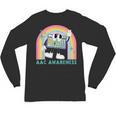 Rainbow AAC Awareness Month SPED Teacher SLP Communication Unisex Long Sleeve T-Shirt, trending gift