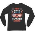 Red & Blue Teacher Crew Shirt 4th Of July Sunglasses Unisex Long Sleeve T-Shirt, trending gift