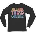 Retro Aloha Third Grade Teacher Summer Vacation Beach Hawaii Unisex Long Sleeve T-Shirt, trending gift