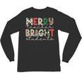 Retro Merry Teacher Bright Students Christmas Teacher Unisex Long Sleeve T-Shirt, trending gift Retro Merry Teacher Bright Students Christmas Teacher Unisex Long Sleeve T-Shirt, trending gift