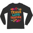 Retro Teach Love Inspire Back To School Teachers Unisex Long Sleeve T-Shirt, trending gift Retro Teach Love Inspire Back To School Teachers Unisex Long Sleeve T-Shirt, trending gift