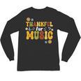 Retro Thankful For Music Floral Music Teacher Thanksgiving Men Women Unisex Long Sleeve T-Shirt, trending gift