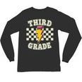 Retro Third Grade Teacher Lightning Bolt Pencil Teacher Kids Unisex Long Sleeve T-Shirt, trending gift