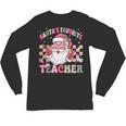 Santa's Favorite Teacher Groovy Christmas Teacher Boys Girls Unisex Long Sleeve T-Shirt, trending gift Santa's Favorite Teacher Groovy Christmas Teacher Boys Girls Unisex Long Sleeve T-Shirt, trending gift