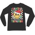 Santas Favorite Teacher Retro Groovy Smile Face Christmas Unisex Long Sleeve T-Shirt, trending gift Santas Favorite Teacher Retro Groovy Smile Face Christmas Unisex Long Sleeve T-Shirt, trending gift