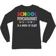 School Psychologist Is a Work Of Heart Teacher LSSP Doctor Unisex Long Sleeve T-Shirt, trending gift School Psychologist Is a Work Of Heart Teacher LSSP Doctor Unisex Long Sleeve T-Shirt, trending gift