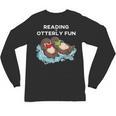 Sea Otter Book Reading Shirt For Bookworm Teachers Unisex Long Sleeve T-Shirt, trending gift