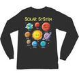 Solar System Cute Face Planets Space Science Teacher School Unisex Long Sleeve T-Shirt, trending gift