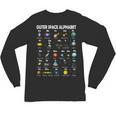 Space Alphabet Galaxy Astronaut Planets Student Teacher Unisex Long Sleeve T-Shirt, trending gift